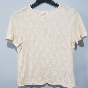 Talbots Lace Top